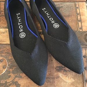 Rothy’s Black Pointed Toe Flats